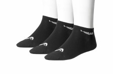 Head Sneaker Socks (Black) 3 Pack Size 2 - 5 Uk
